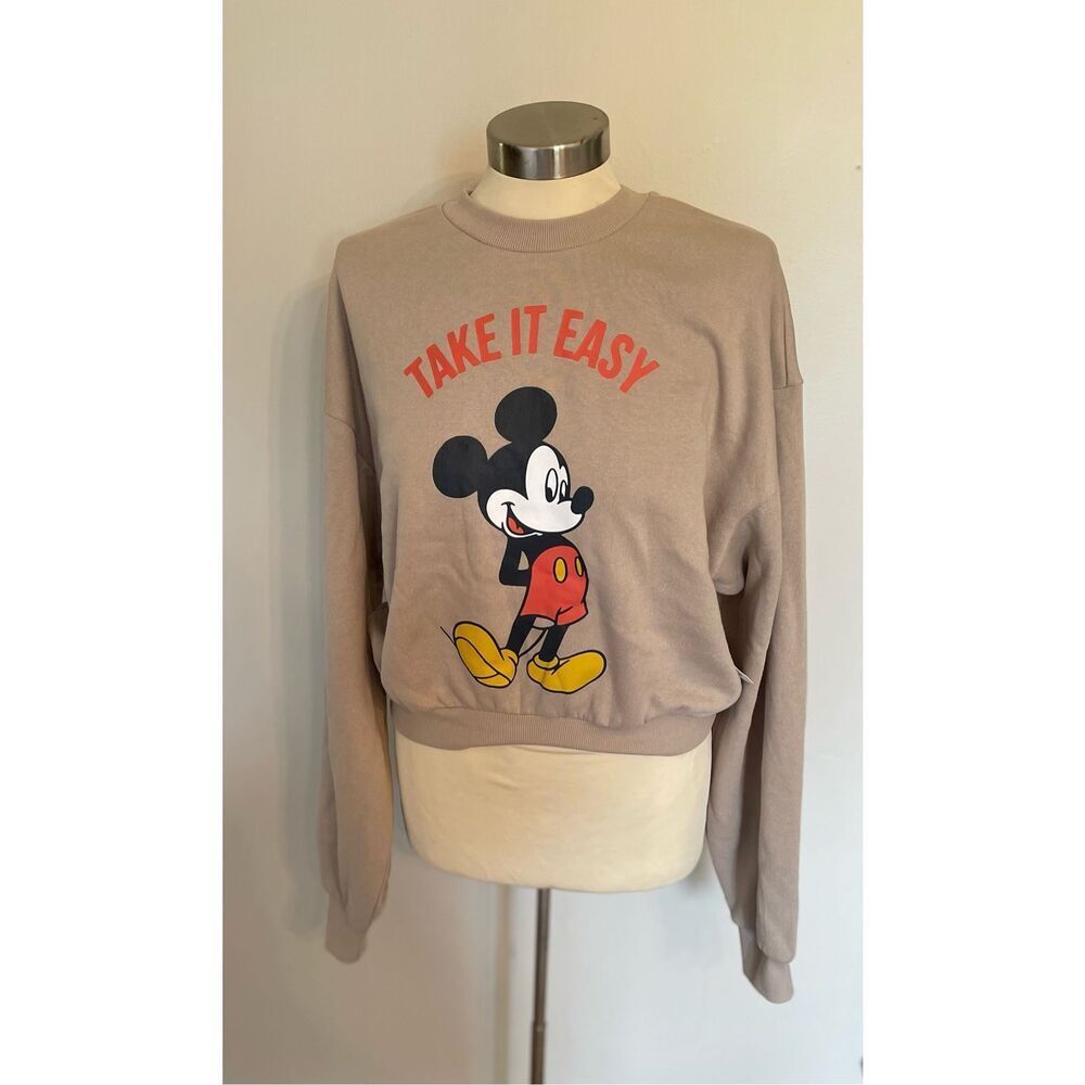 Mickey Mouse Take It Easy Large Sweatshirt New